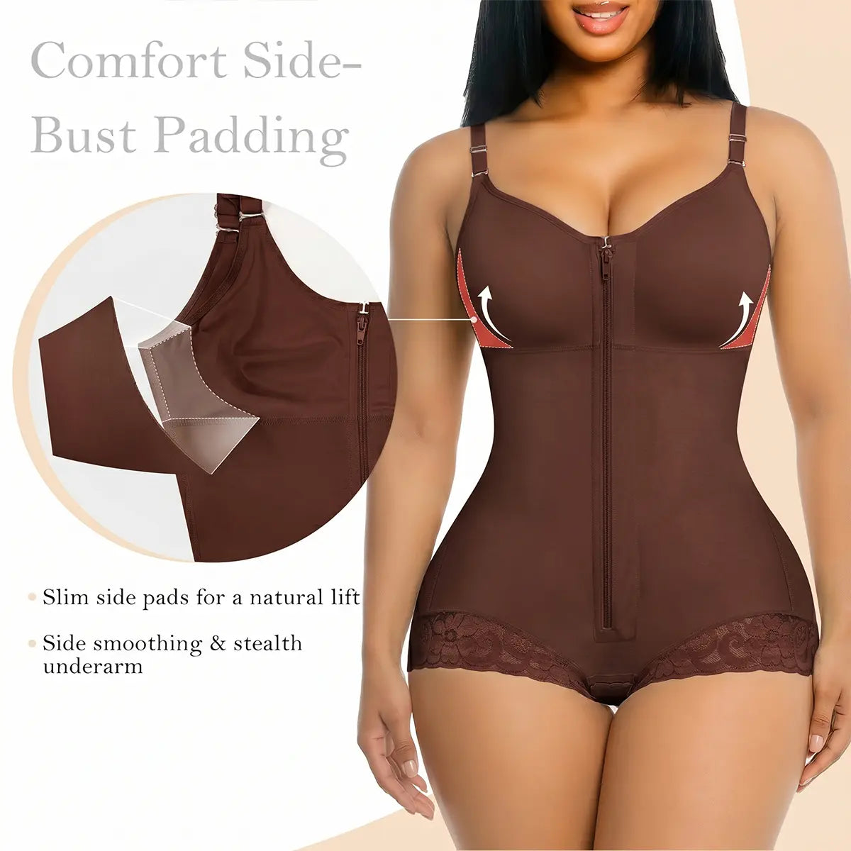 YIANNA Overbust Fajas Colombianas Shapewear for Women Tummy Control Brief Shaper Girdles Compression Garment