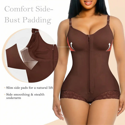 YIANNA Overbust Fajas Colombianas Shapewear for Women Tummy Control Brief Shaper Girdles Compression Garment