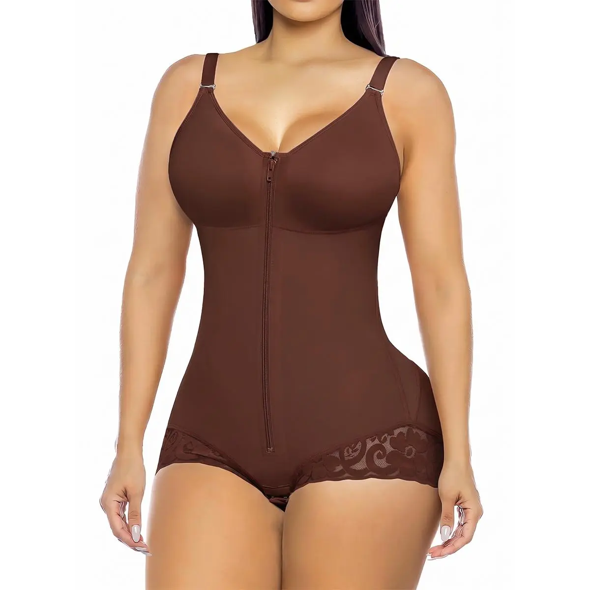 YIANNA Overbust Fajas Colombianas Shapewear for Women Tummy Control Brief Shaper Girdles Compression Garment